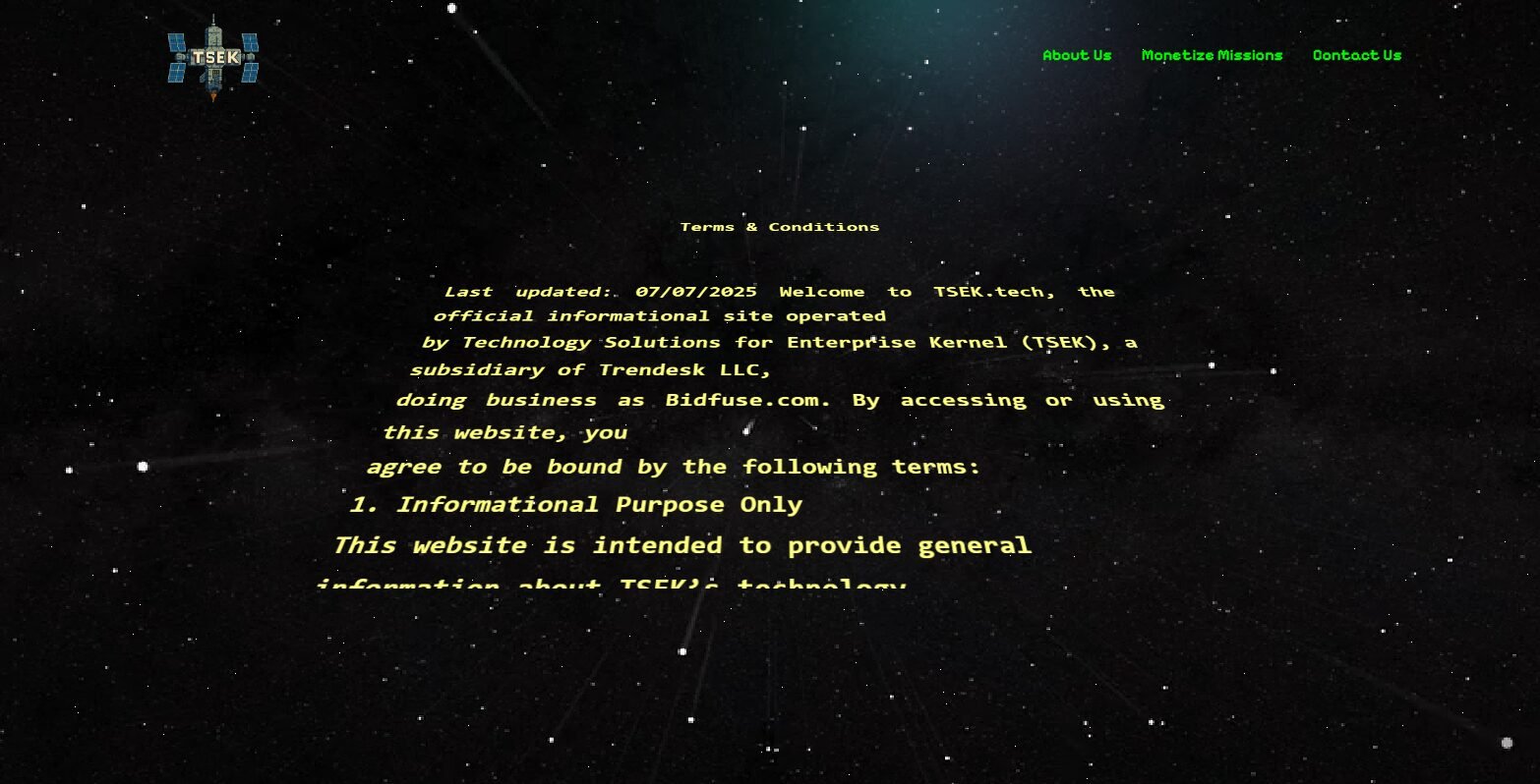 TSEK international ads website Pixar and Star Wars inspired design by Ansoweb